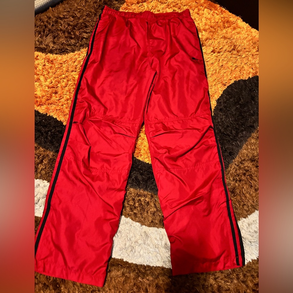 5 Star, Youth, Red & Black, Lined, Track Pants